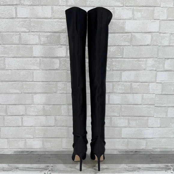 STUART WEITZMAN Ultrastuart Satin Over The Knee Boots - Balck - Sz - 5.5 - Picture 5 of 12